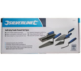 Silverline 5pc Plastering Brick Jointing Gauging Hand Trowel Tool Set Soft Grip